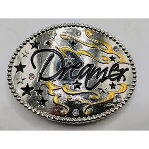 Vintage Taylor Brands Belt Buckle "Dreamer" 4" X 3"